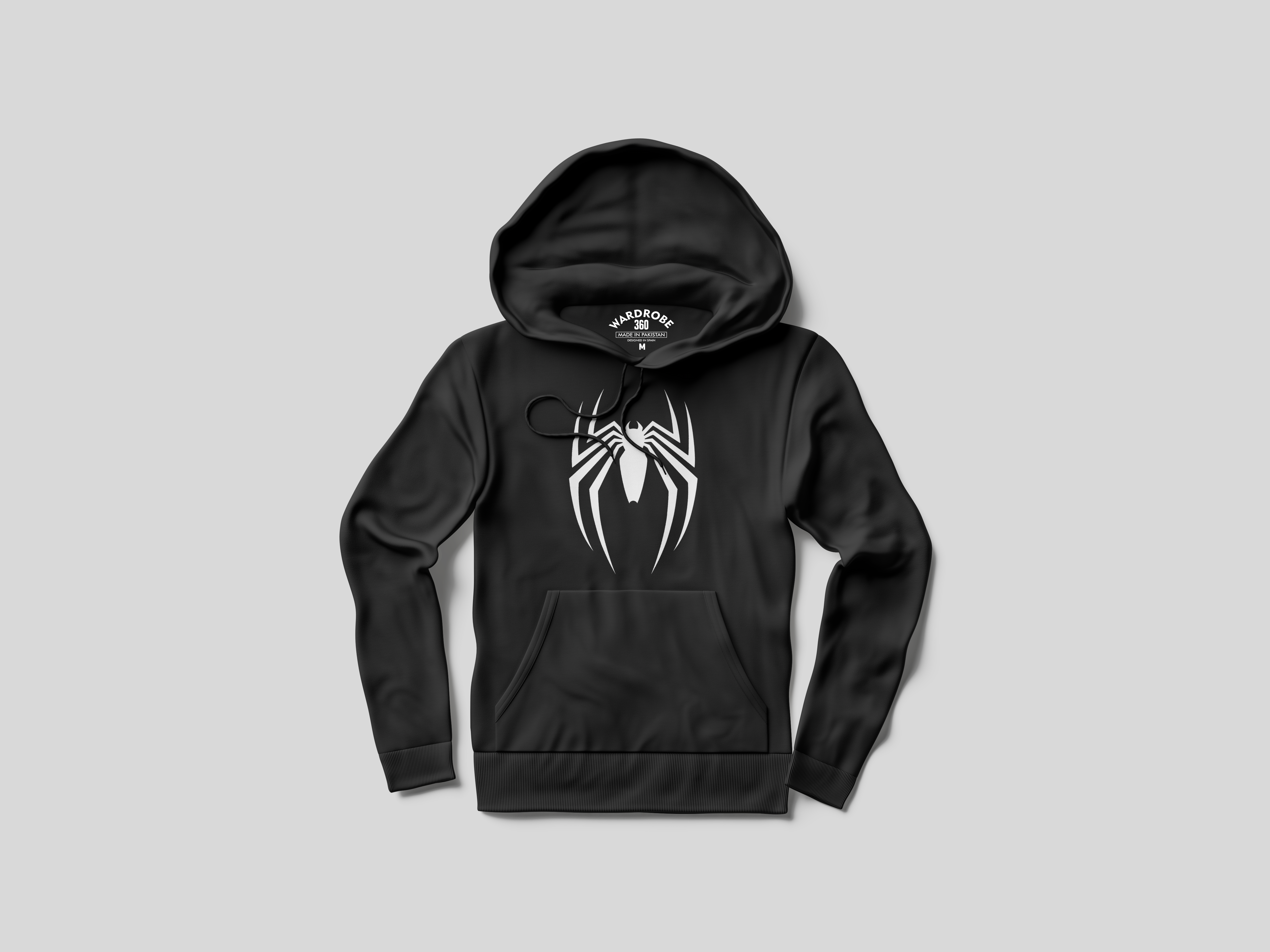 spiderman hoodie black
